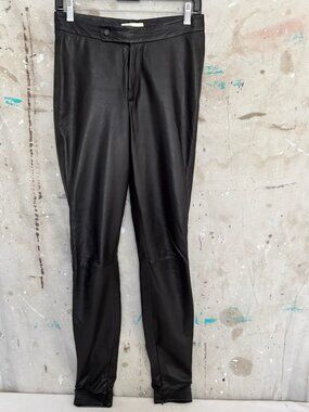 Anthropologie Rutzou Sheep Leather Skinny Trouser Pants